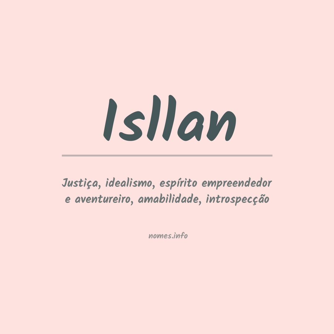 Significado do nome Isllan