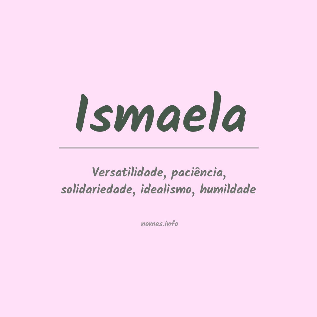 Significado do nome Ismaela