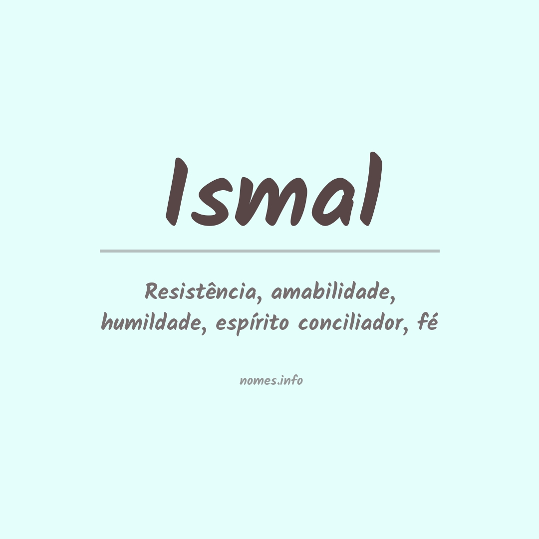 Significado do nome Ismal