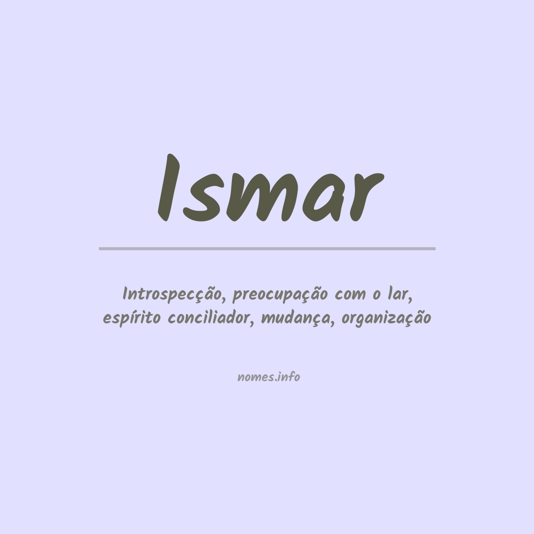 Significado do nome Ismar