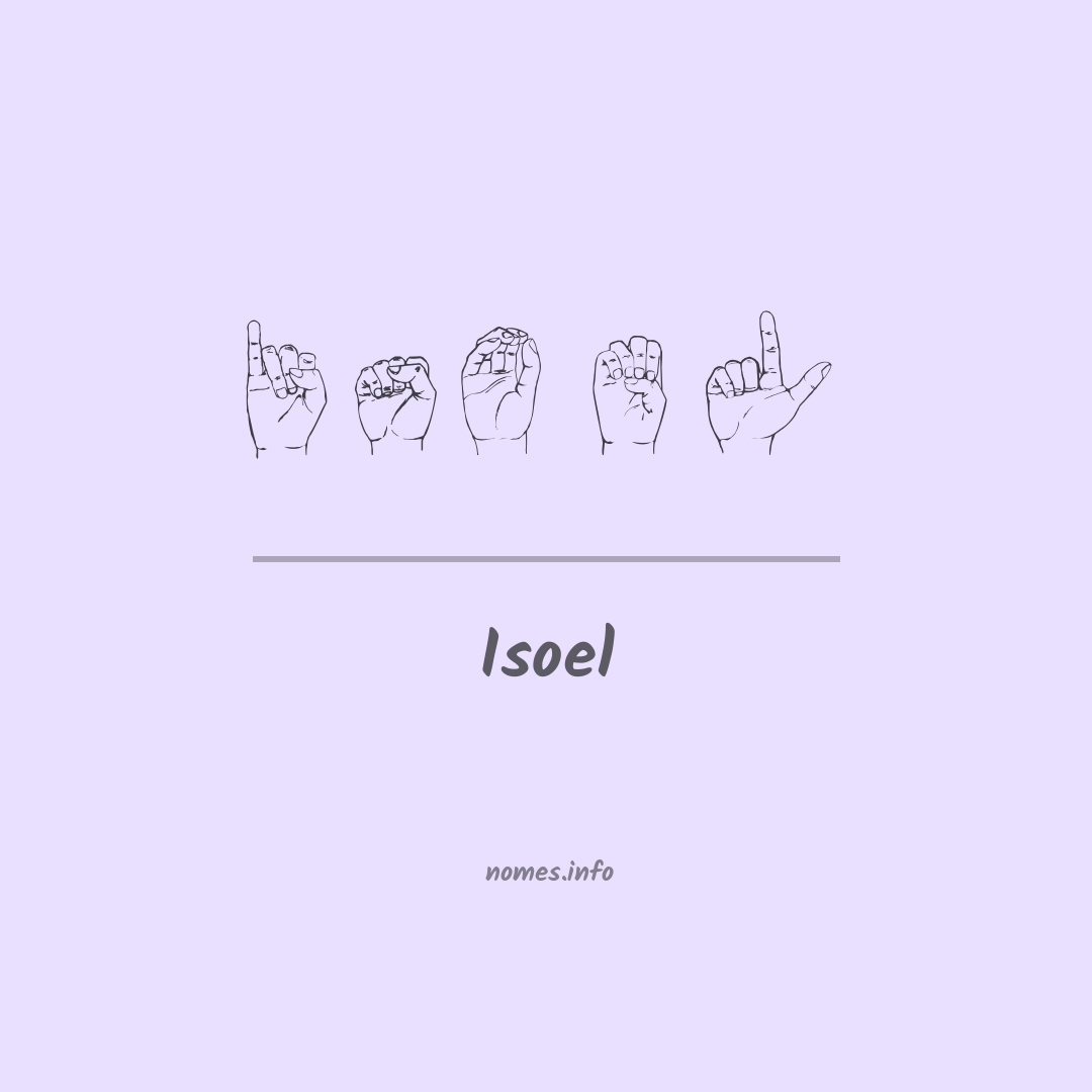 Isoel em Libras