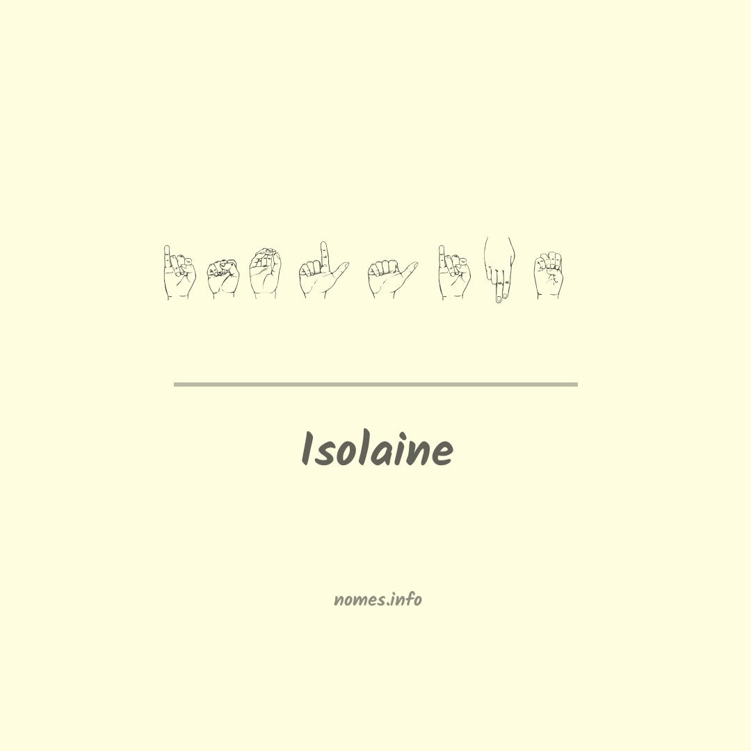 Isolaine em Libras