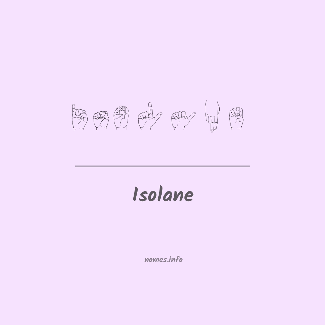 Isolane em Libras
