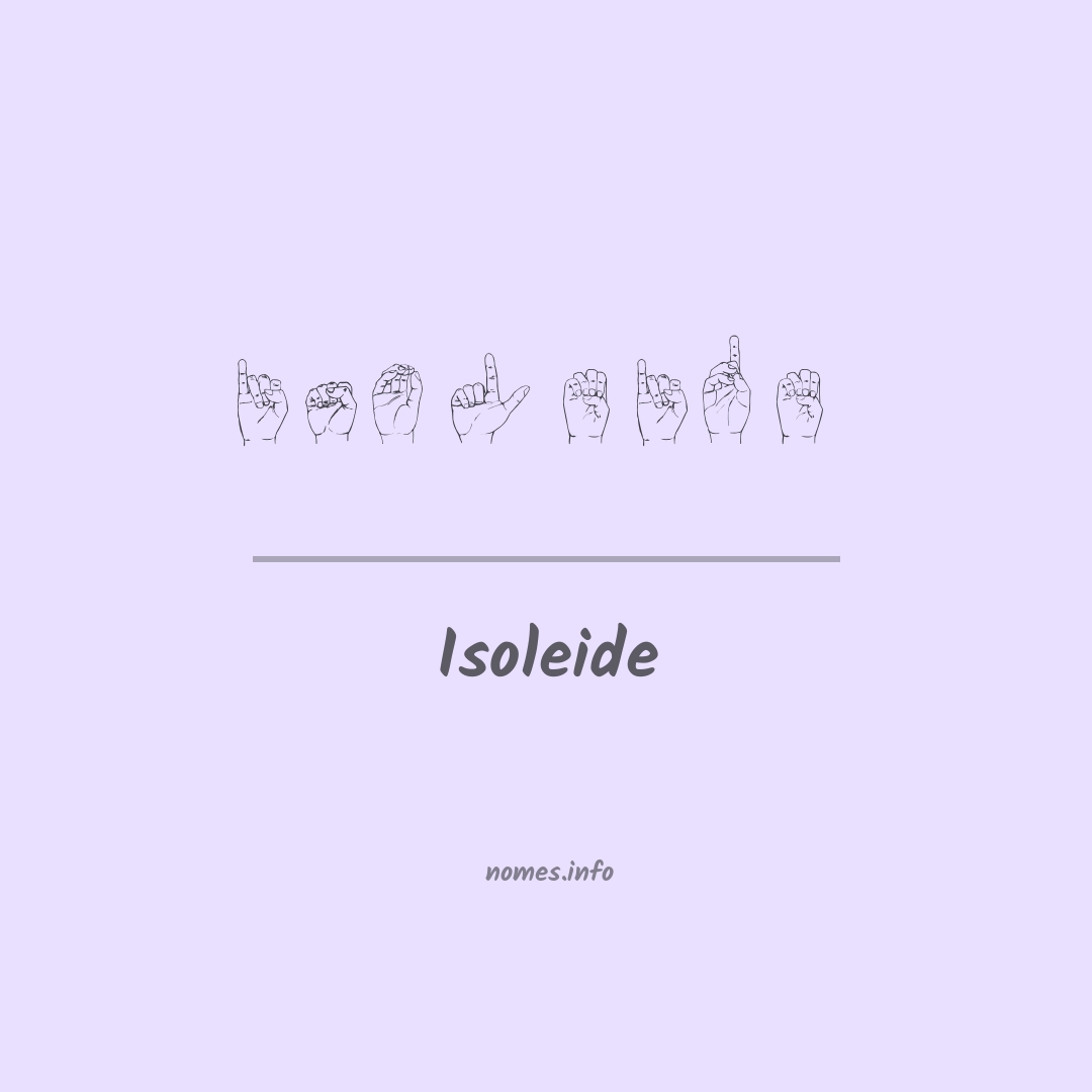 Isoleide em Libras