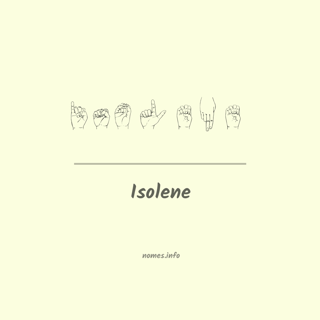 Isolene em Libras