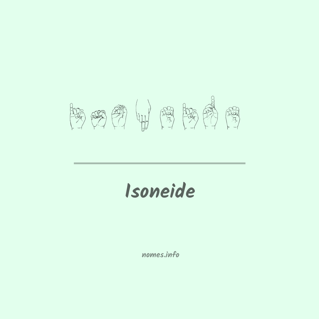 Isoneide em Libras