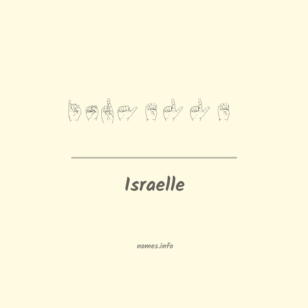 Israelle em Libras