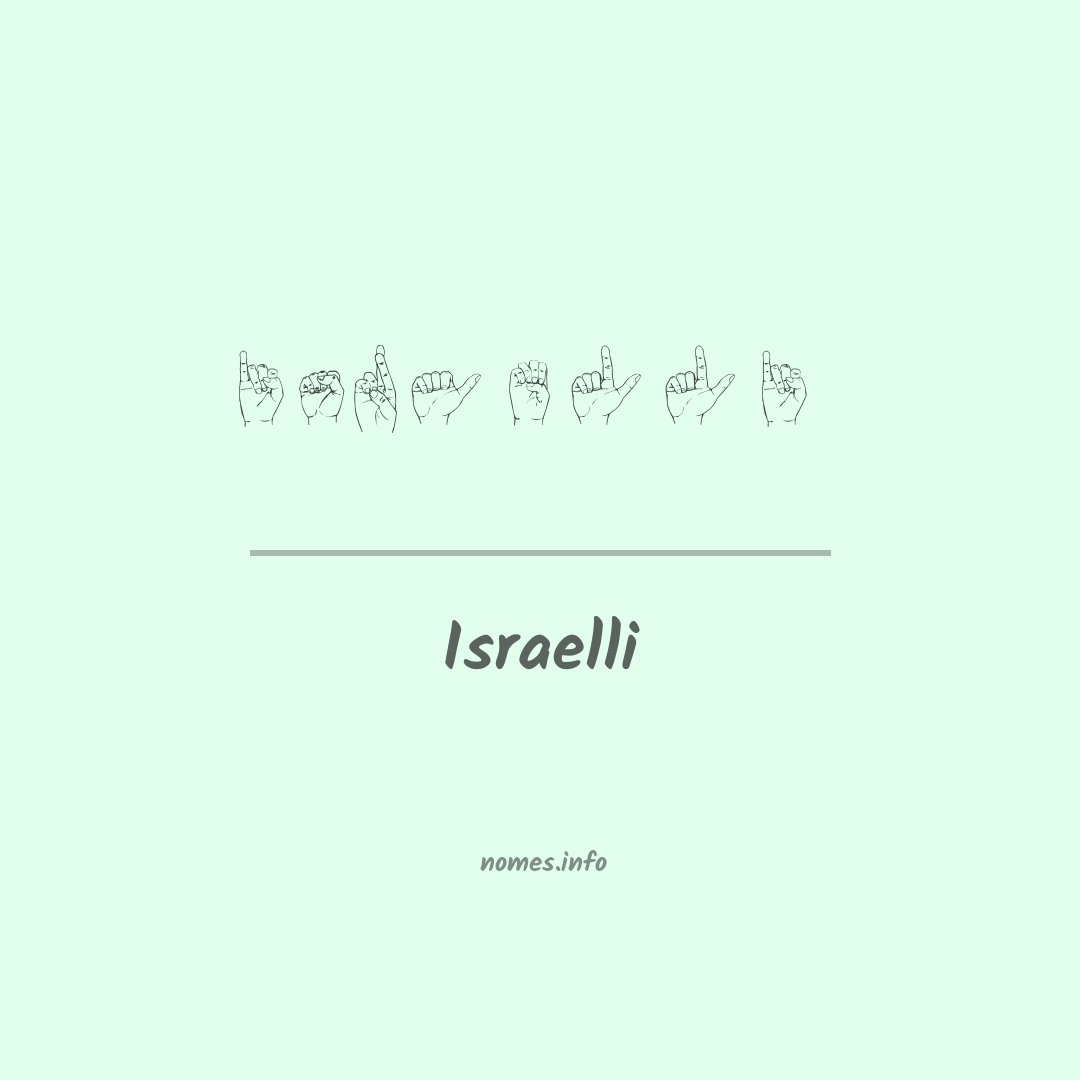 Israelli em Libras