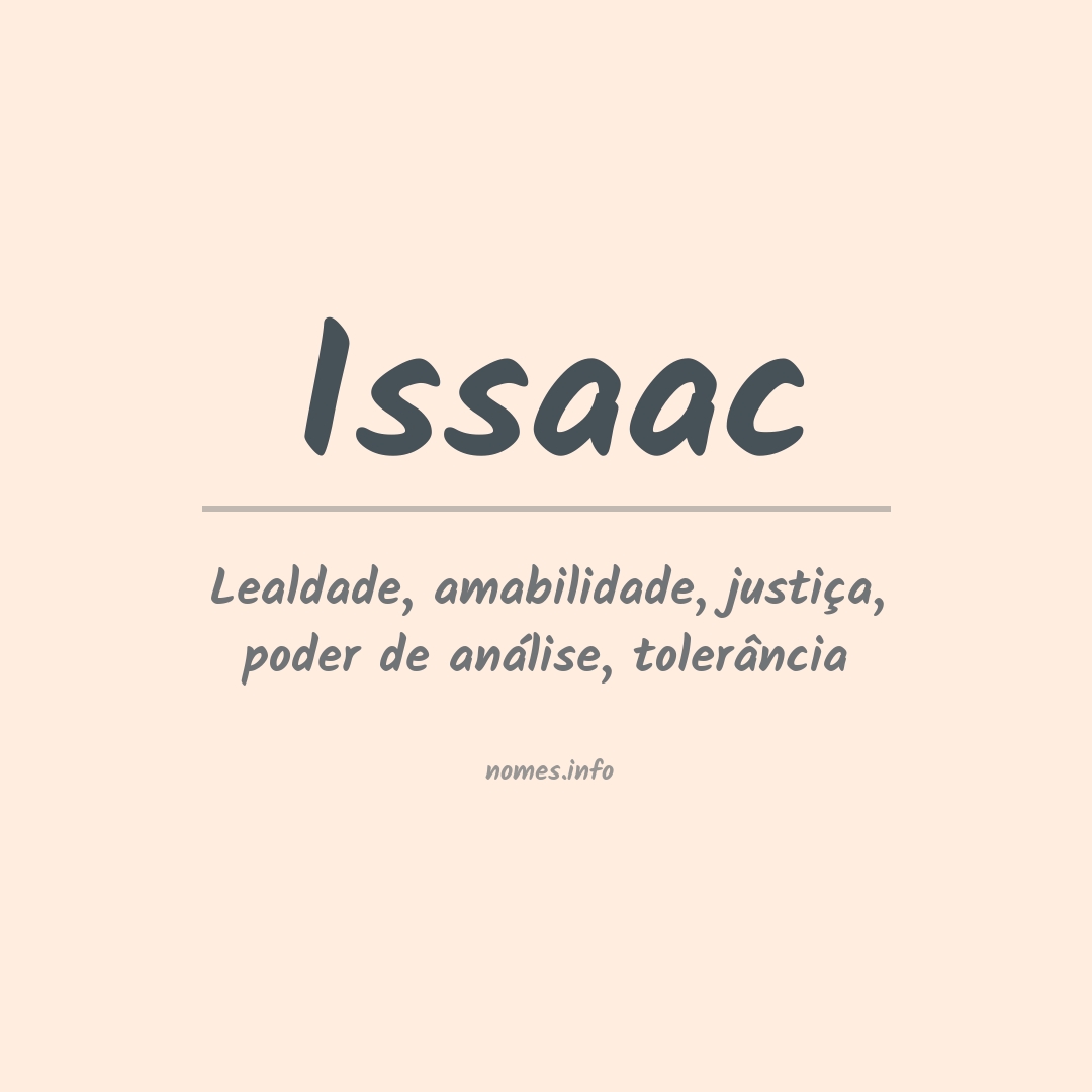 Significado do nome Issaac