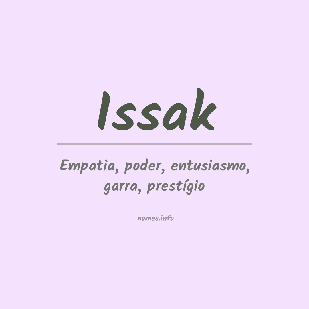 Significado do nome Issak