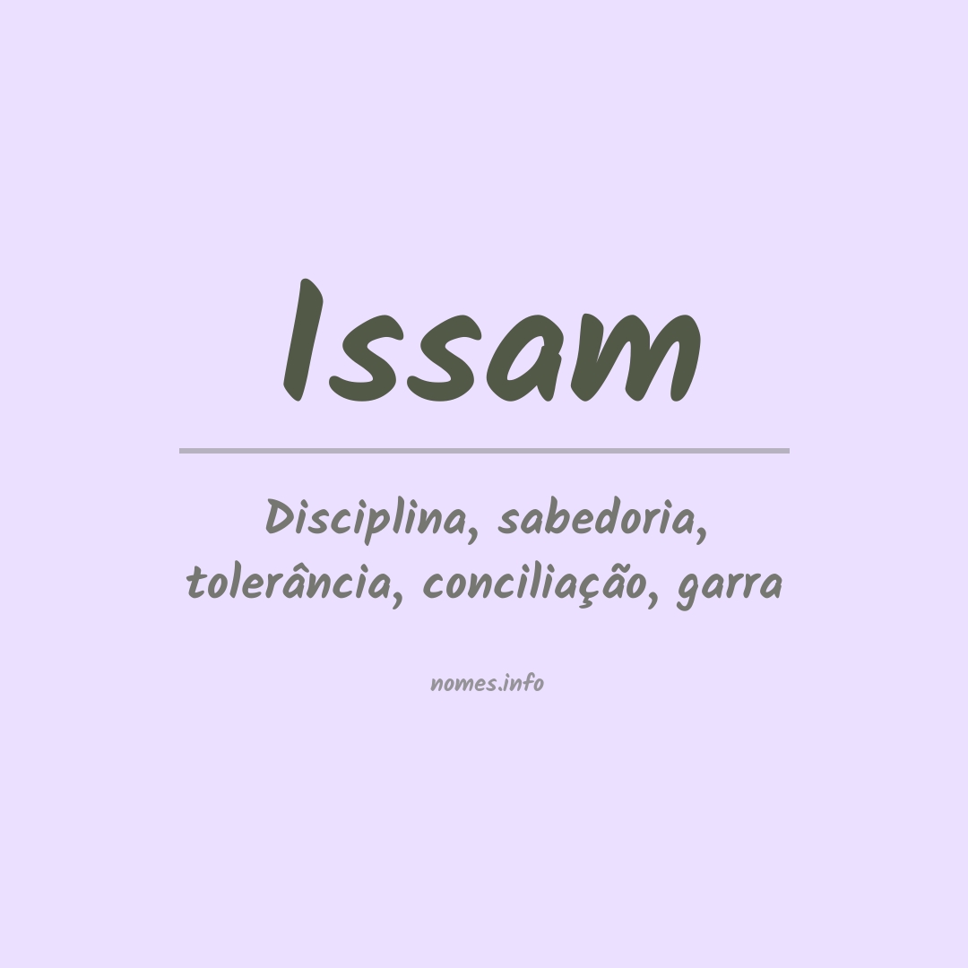 Significado do nome Issam