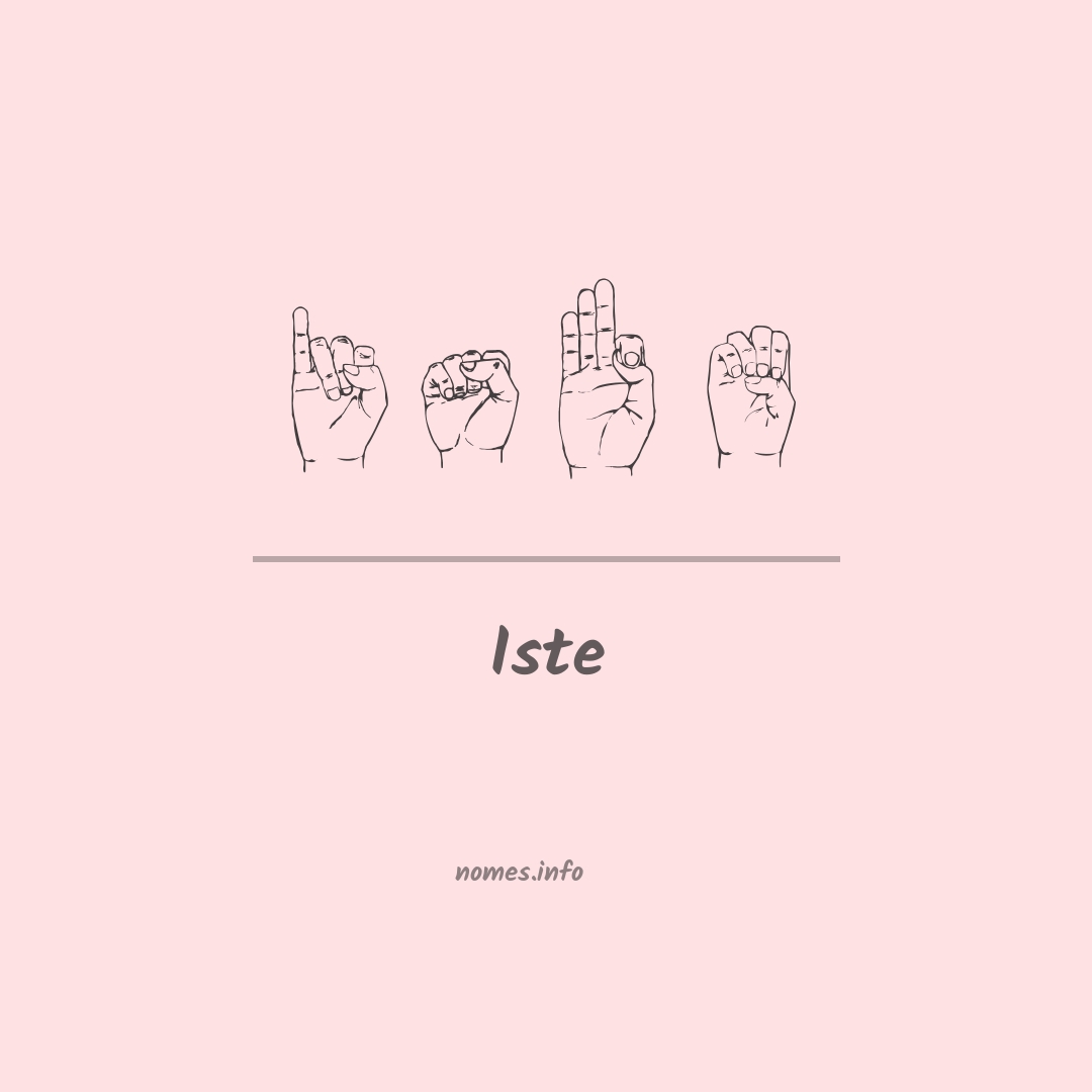 Iste em Libras