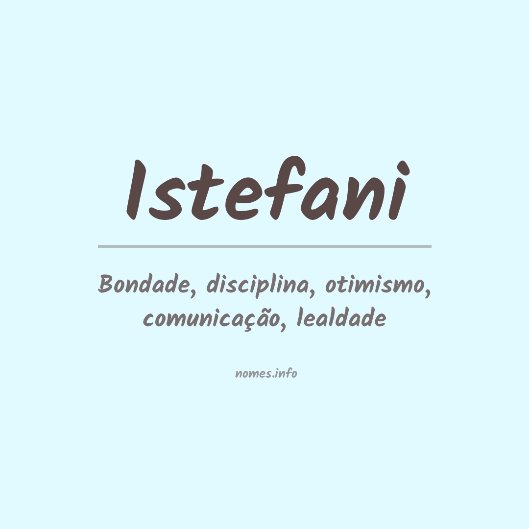 Significado do nome Istefani