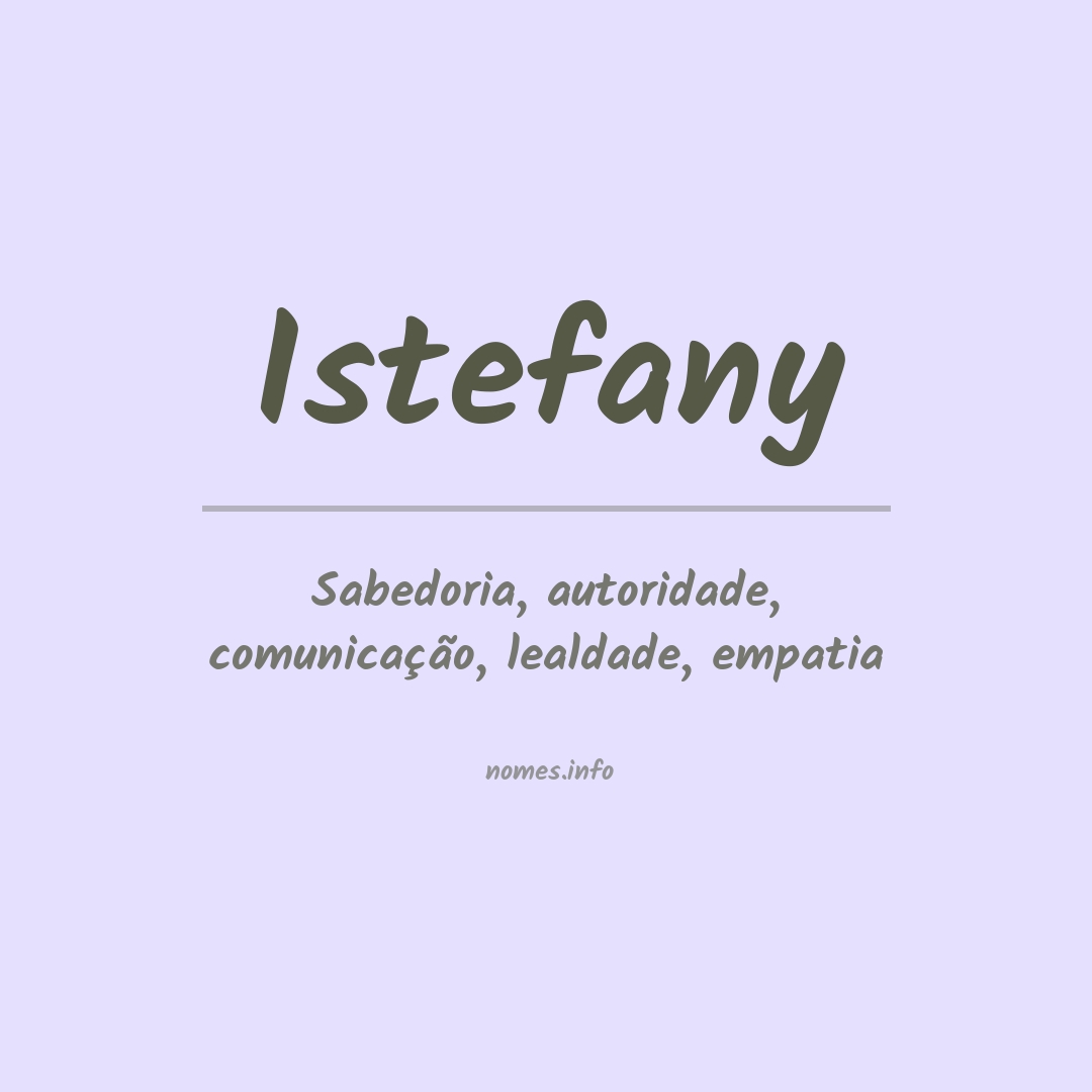 Significado do nome Istefany
