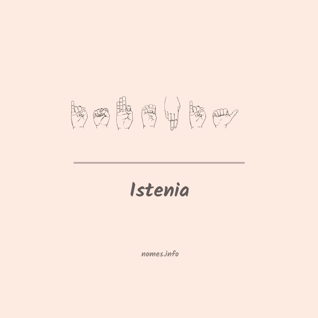 Istenia em Libras