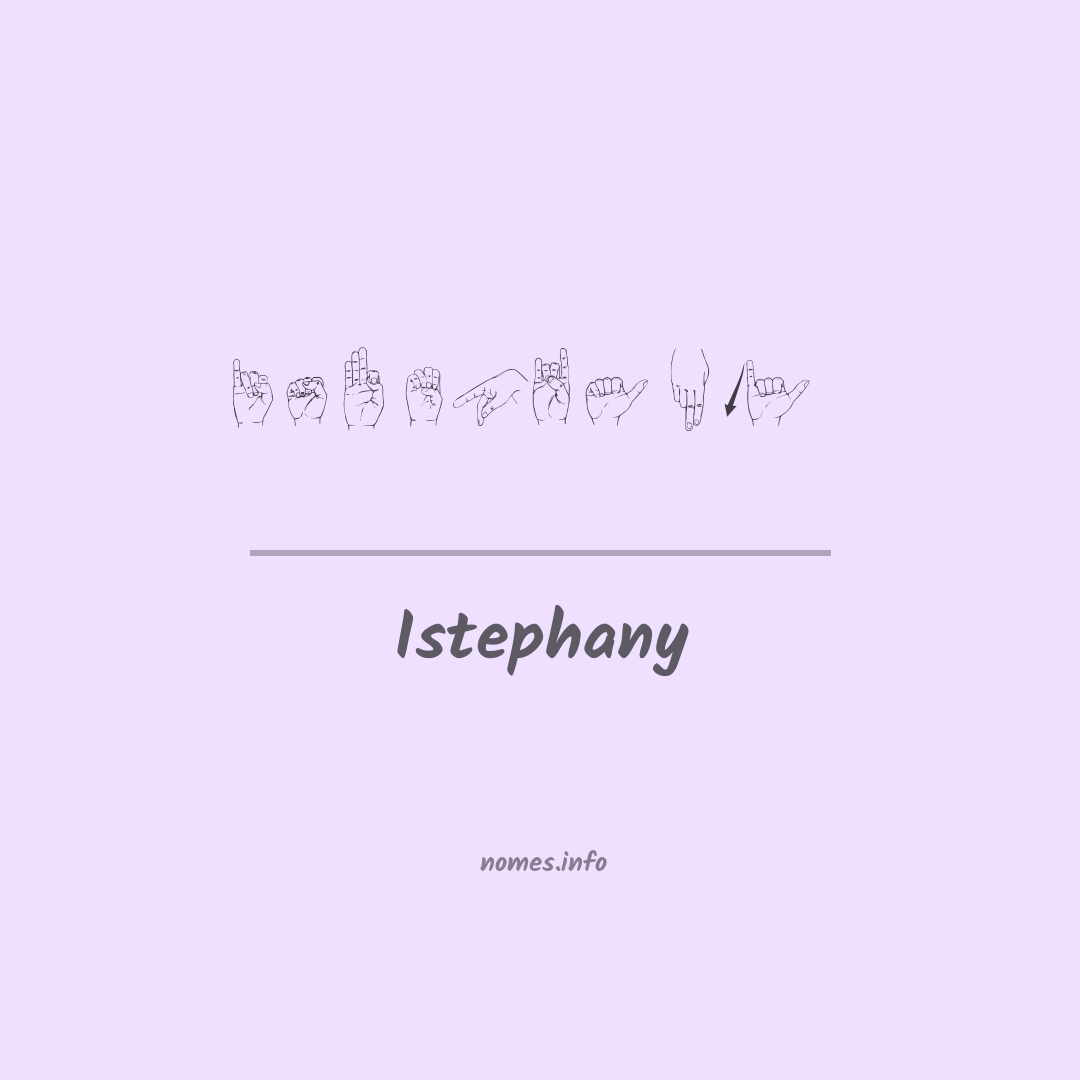 Istephany em Libras