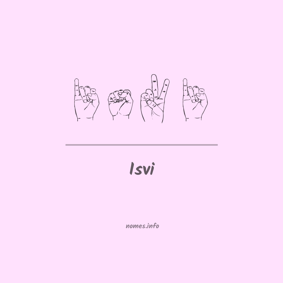 Isvi em Libras