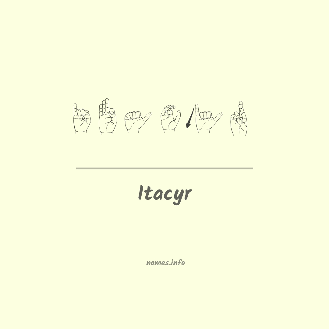 Itacyr em Libras