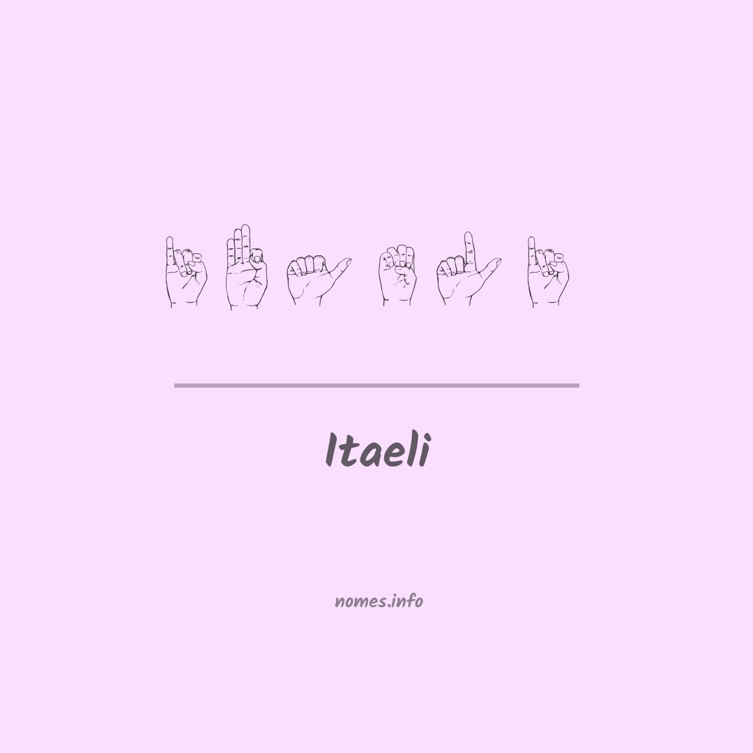 Itaeli em Libras