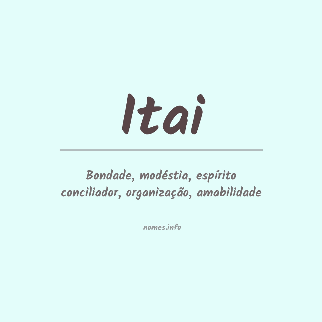 Significado do nome Itai