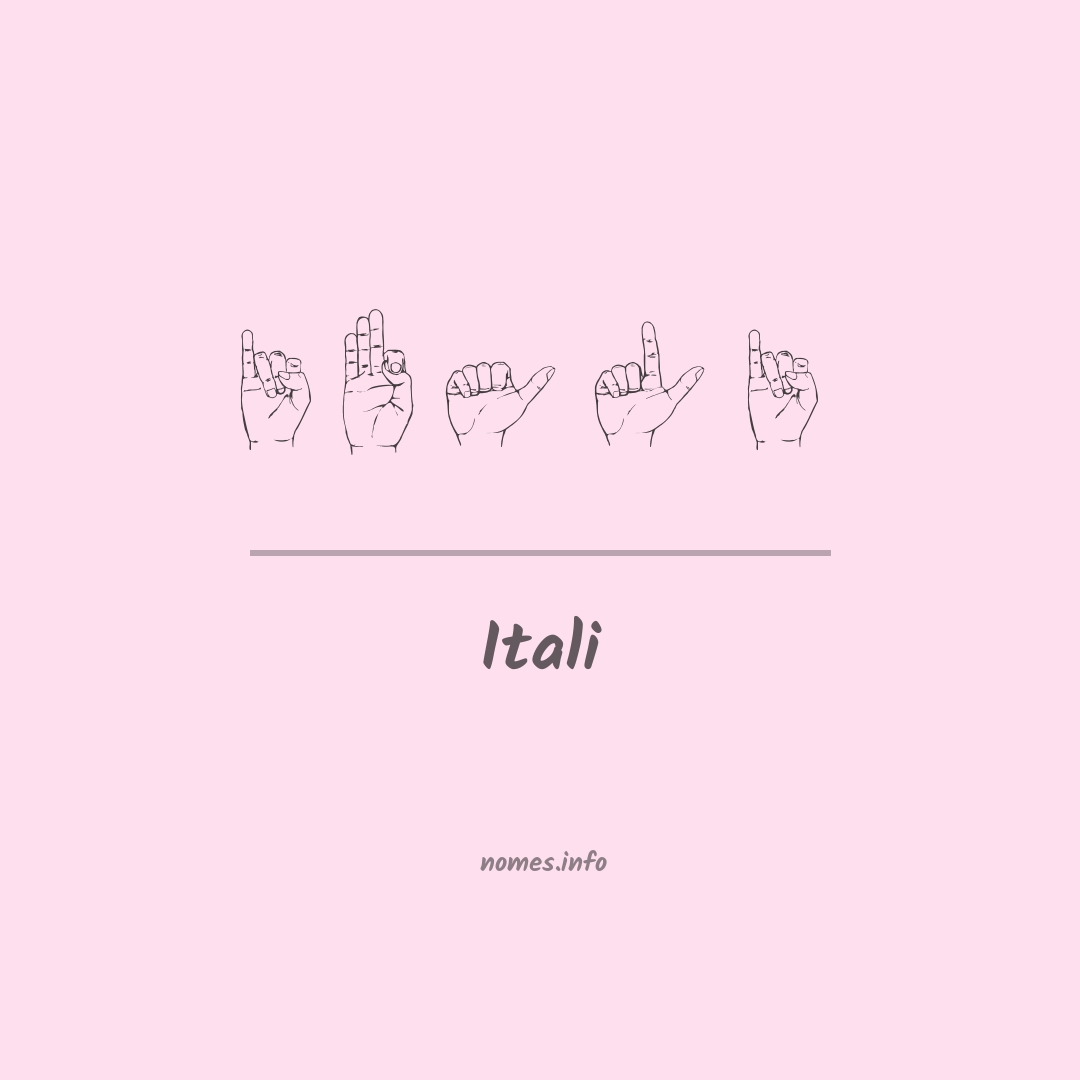 Itali em Libras