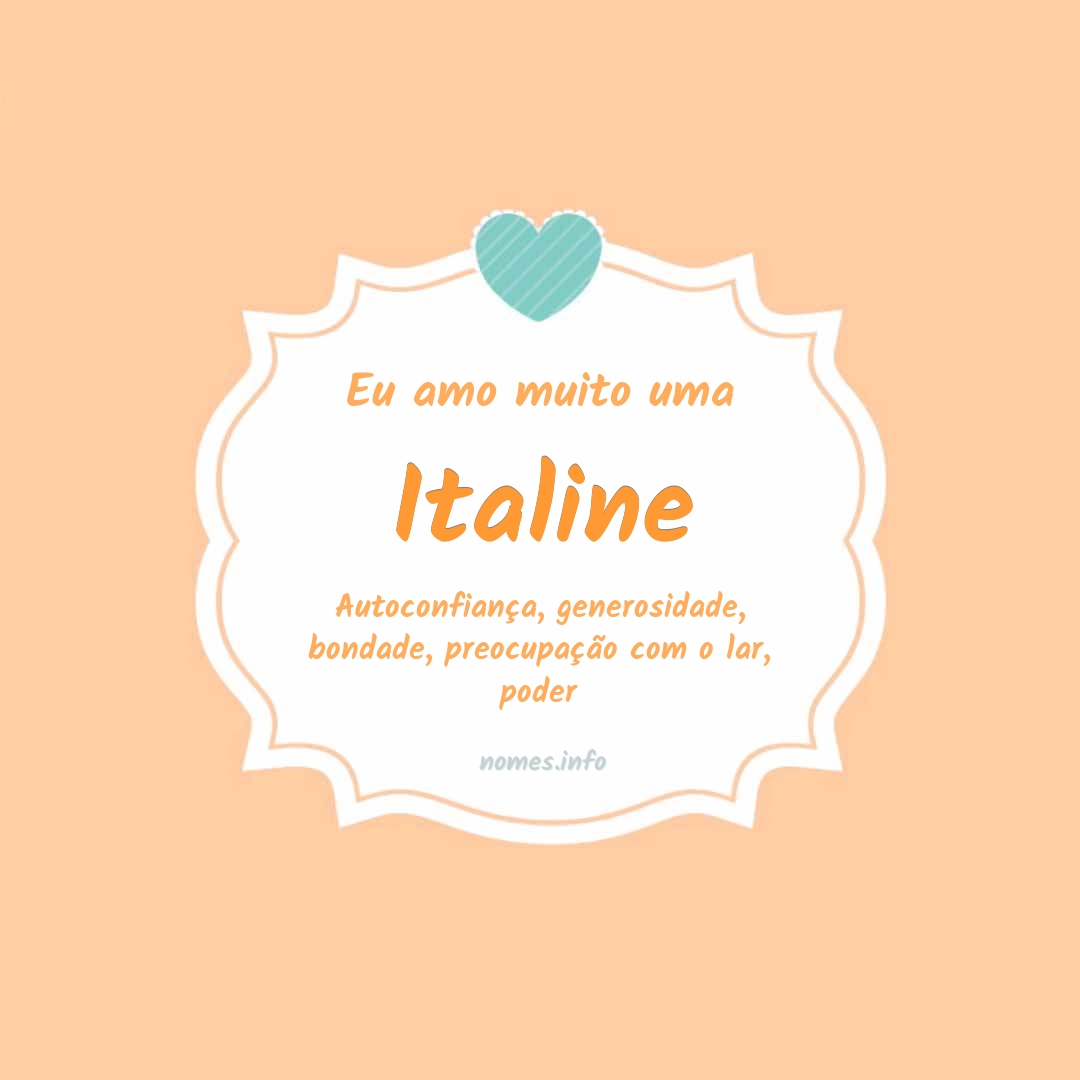 Eu amo muito Italine