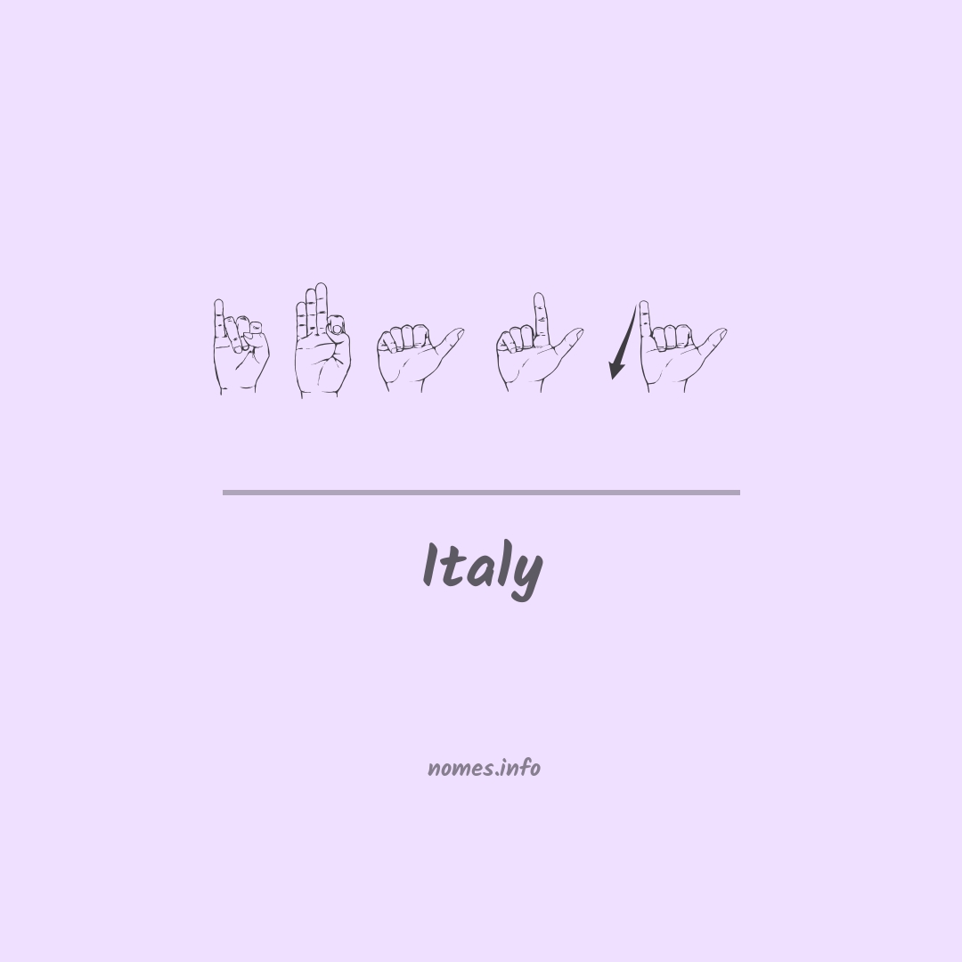 Italy em Libras