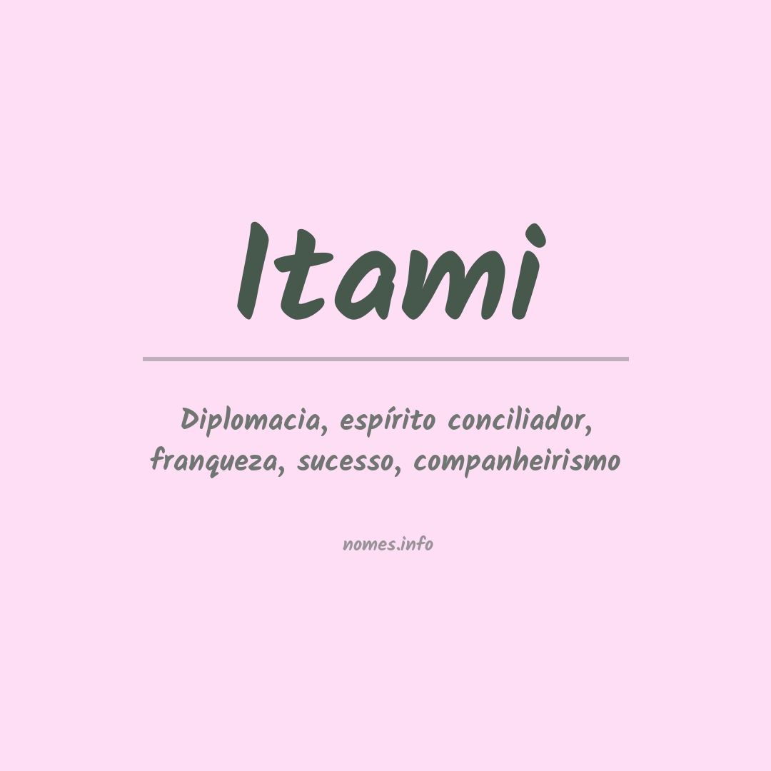 Significado do nome Itami