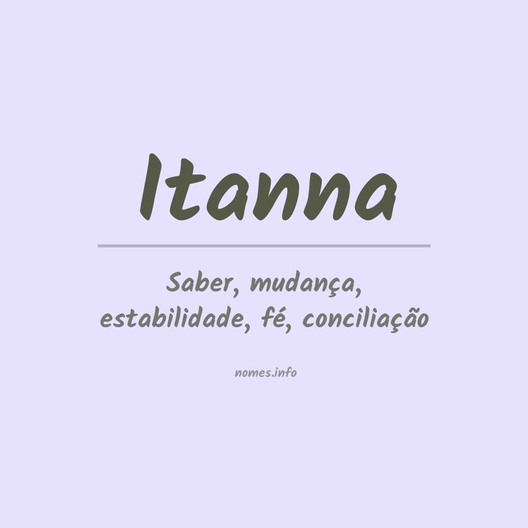 Significado do nome Itanna