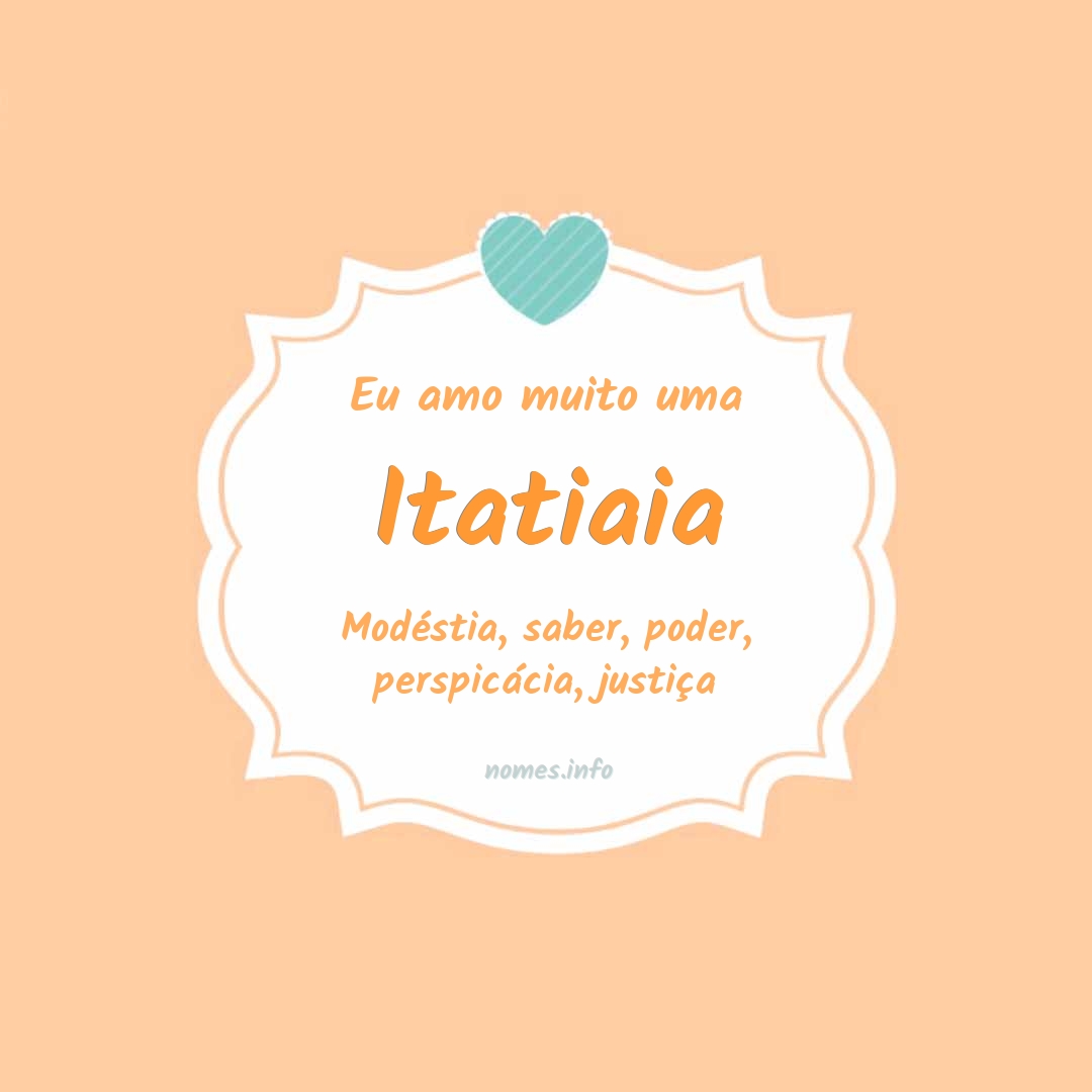 Eu amo muito Itatiaia