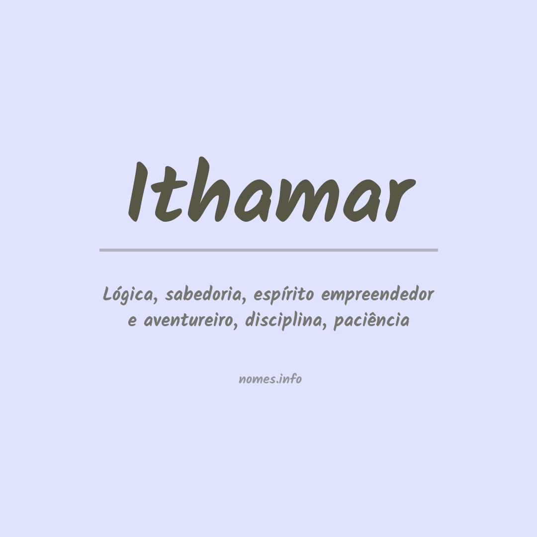 Significado do nome Ithamar