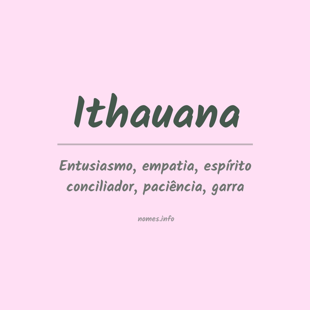 Significado do nome Ithauana