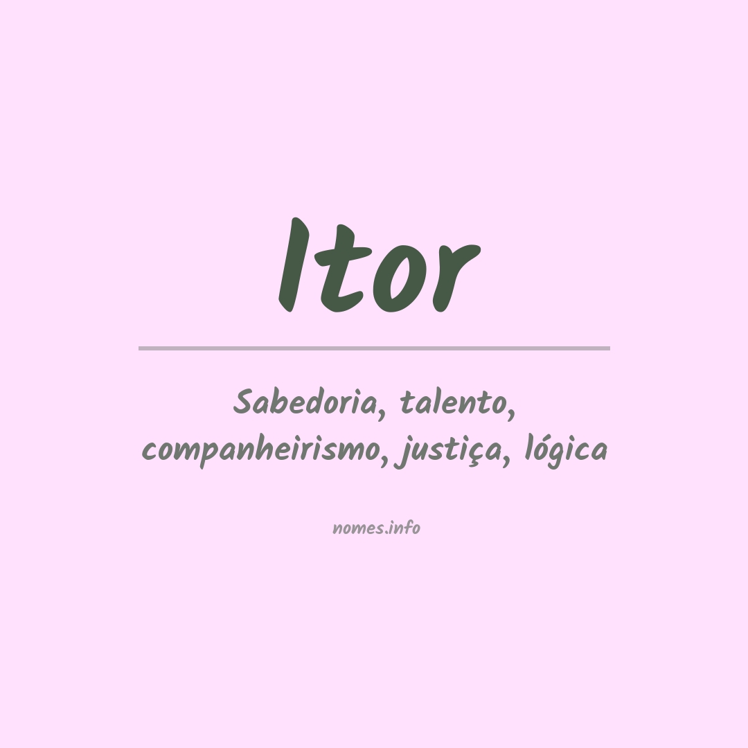 Significado do nome Itor