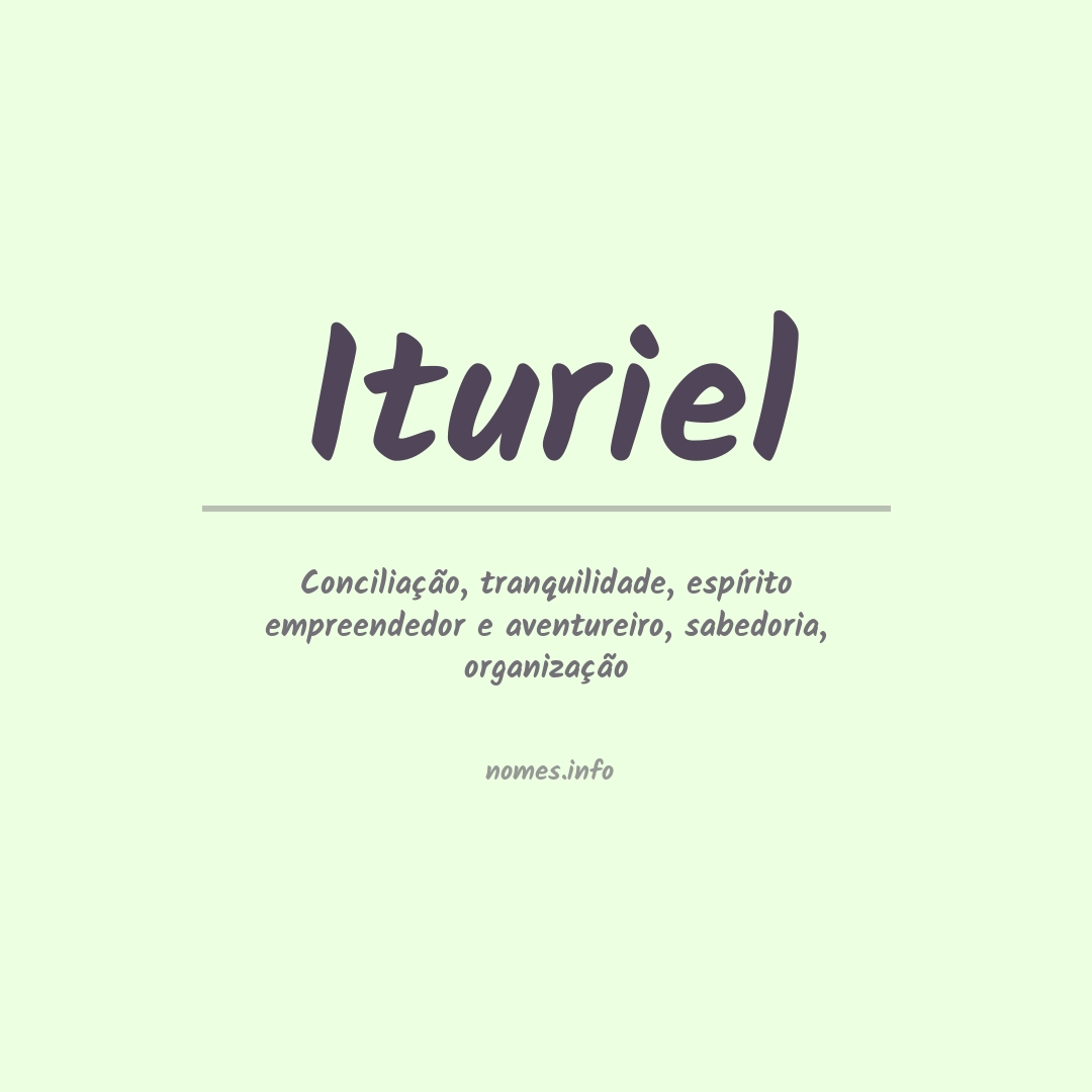 Significado do nome Ituriel