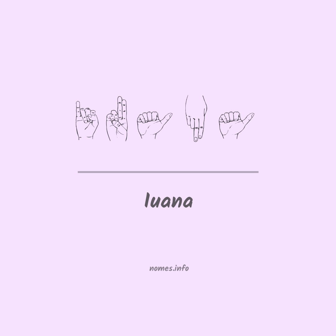 Iuana em Libras