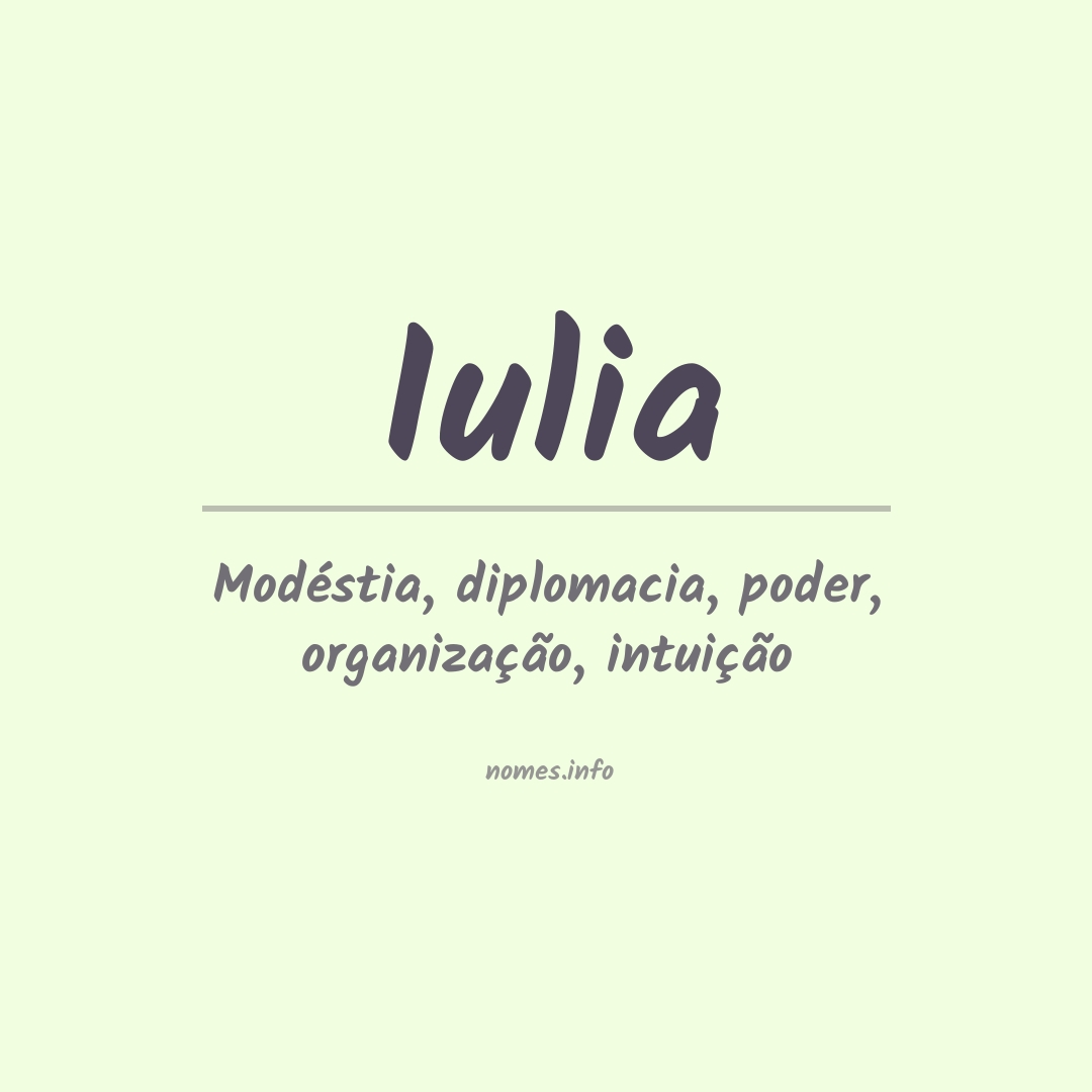 Significado do nome Iulia