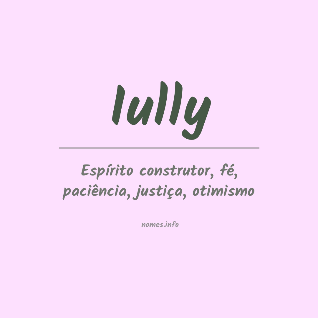 Significado do nome Iully