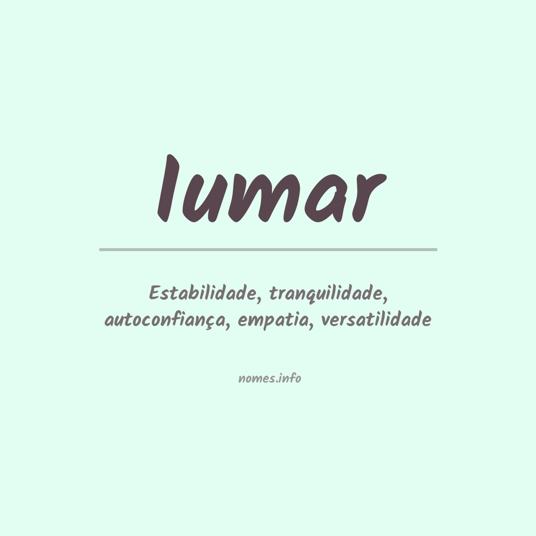 Significado do nome Iumar