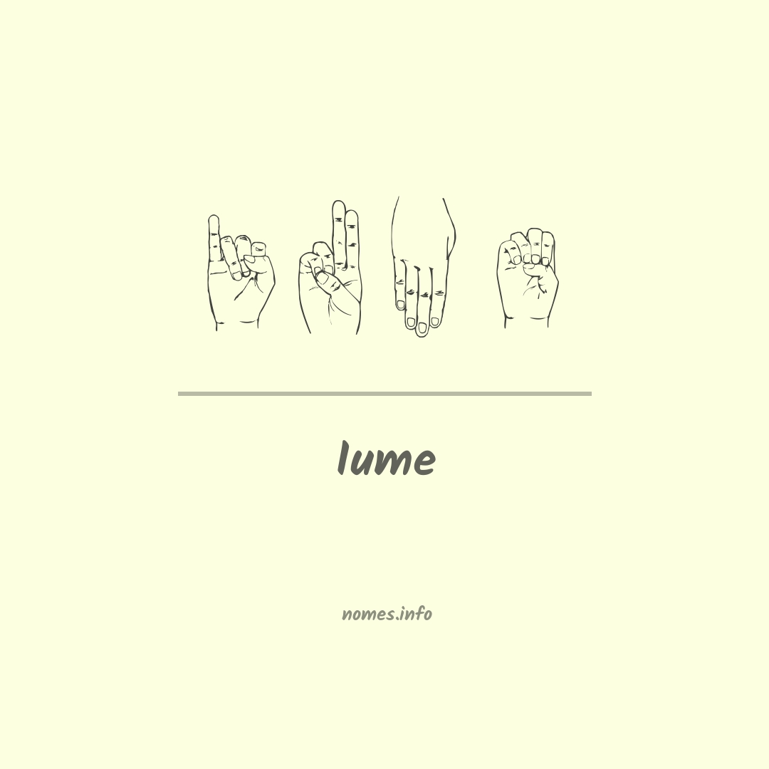 Iume em Libras