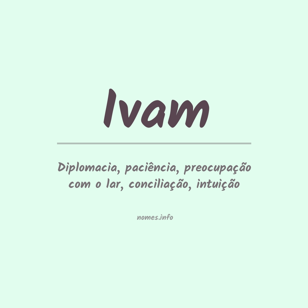Significado do nome Ivam