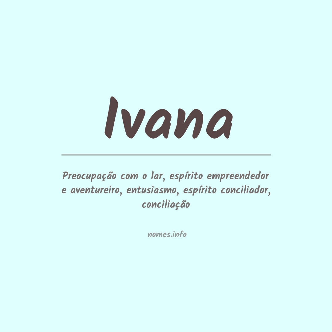 Significado do nome Ivana