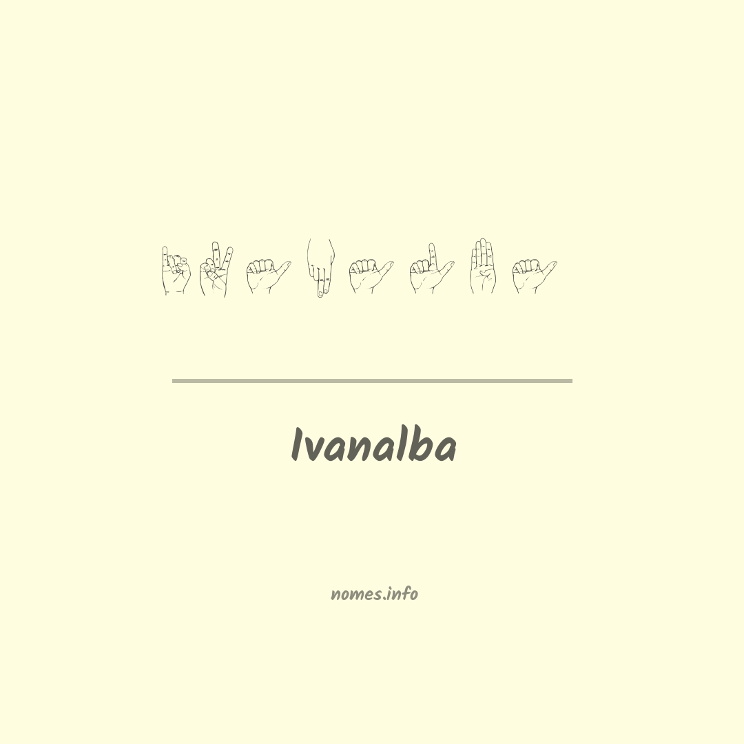 Ivanalba em Libras