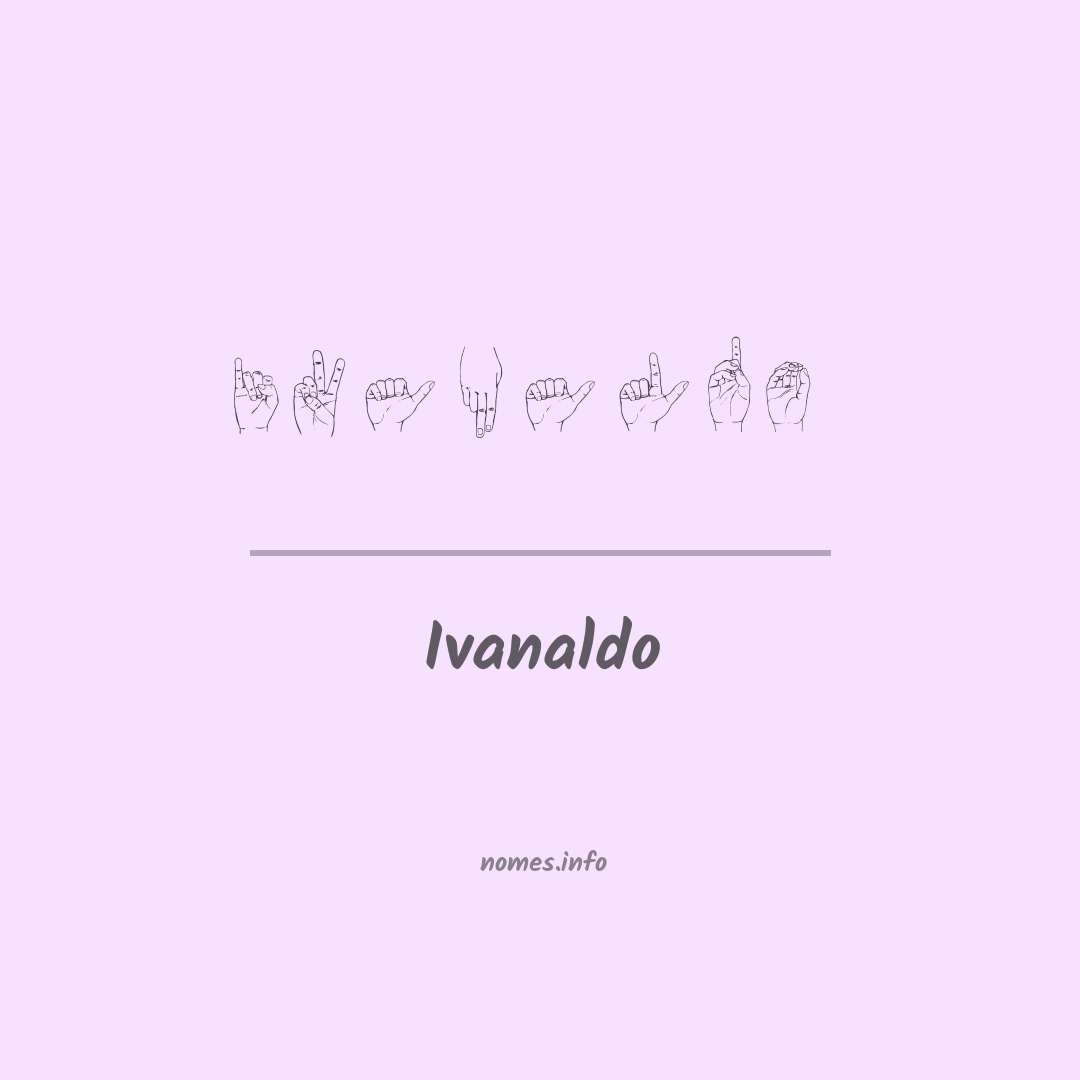Ivanaldo em Libras