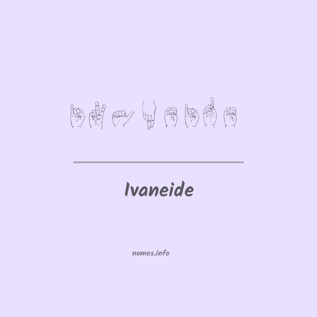 Ivaneide em Libras