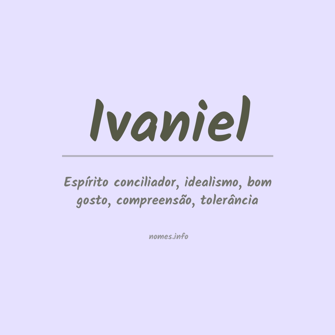Significado do nome Ivaniel