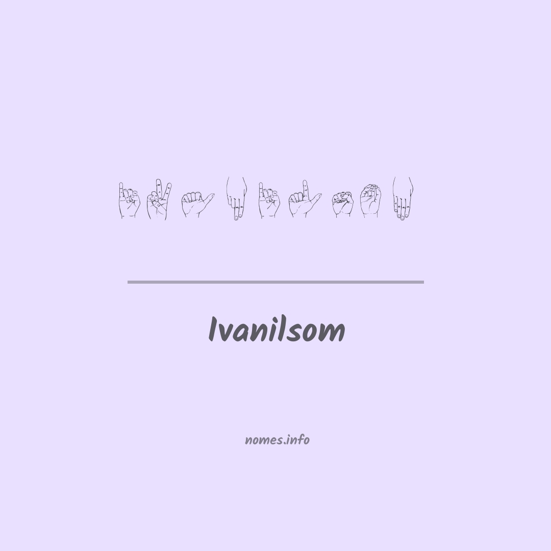 Ivanilsom em Libras