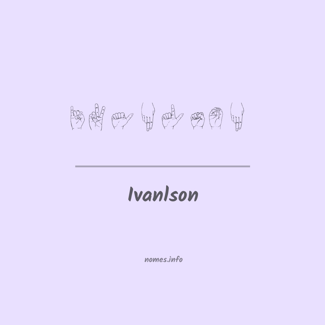 Ivanlson em Libras
