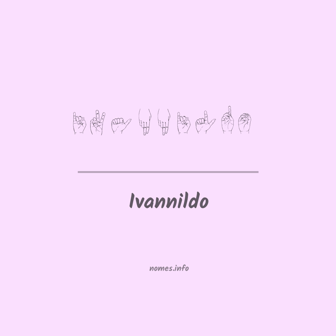 Ivannildo em Libras
