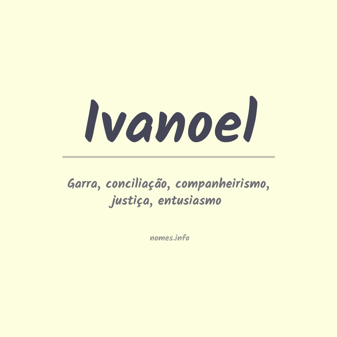 Significado do nome Ivanoel
