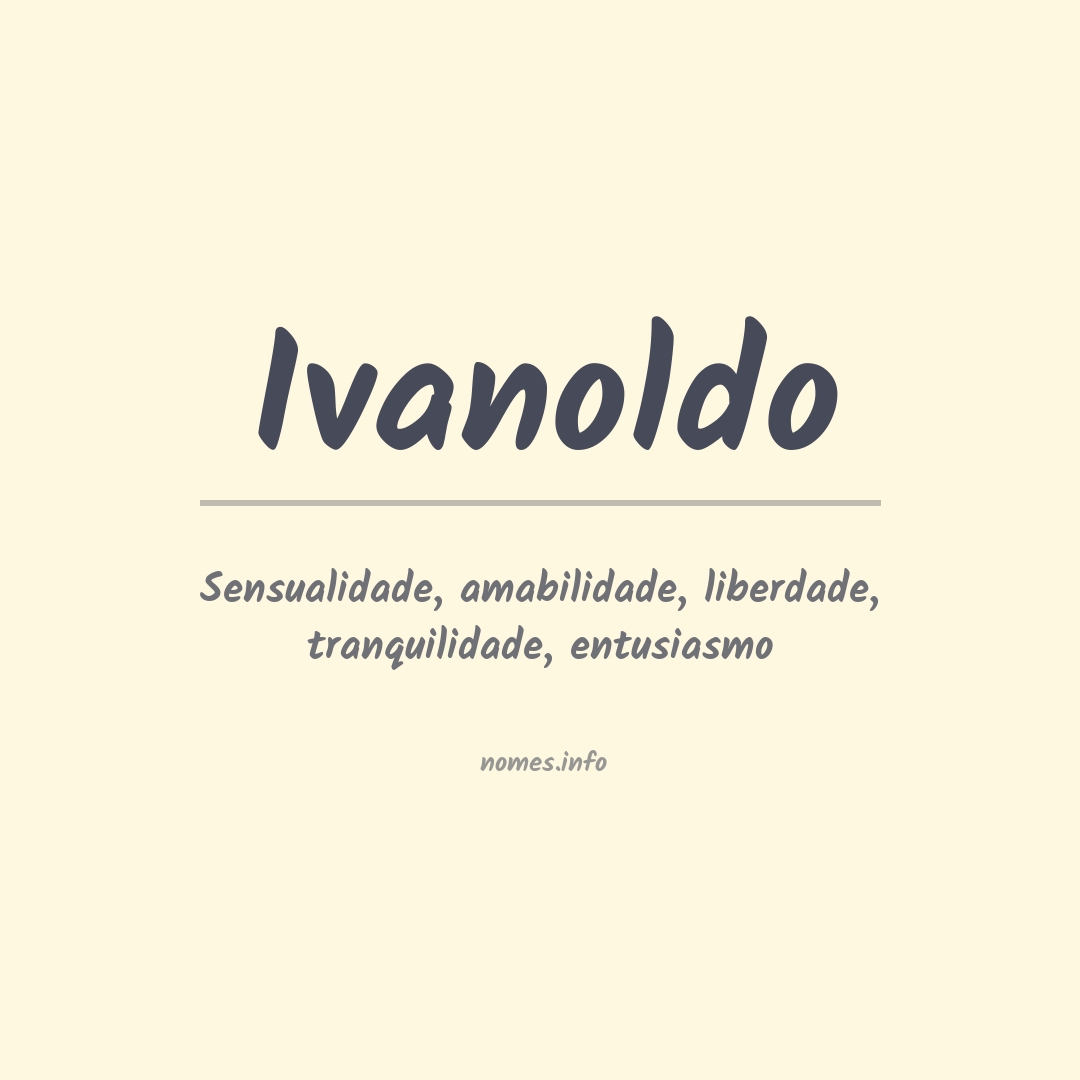 Significado do nome Ivanoldo